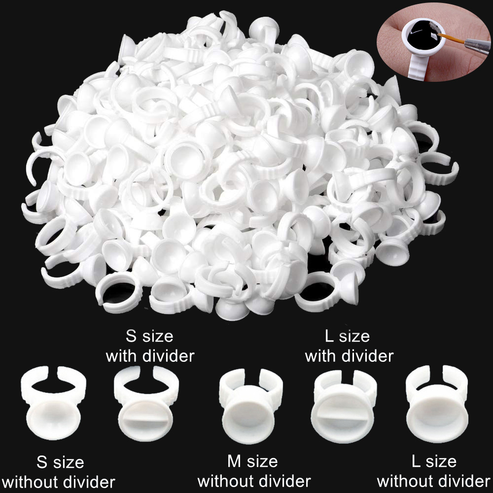 Body Jewelry Tattoo - 1000/500/100PCS Tattoo Ink Rings Cup Microblading