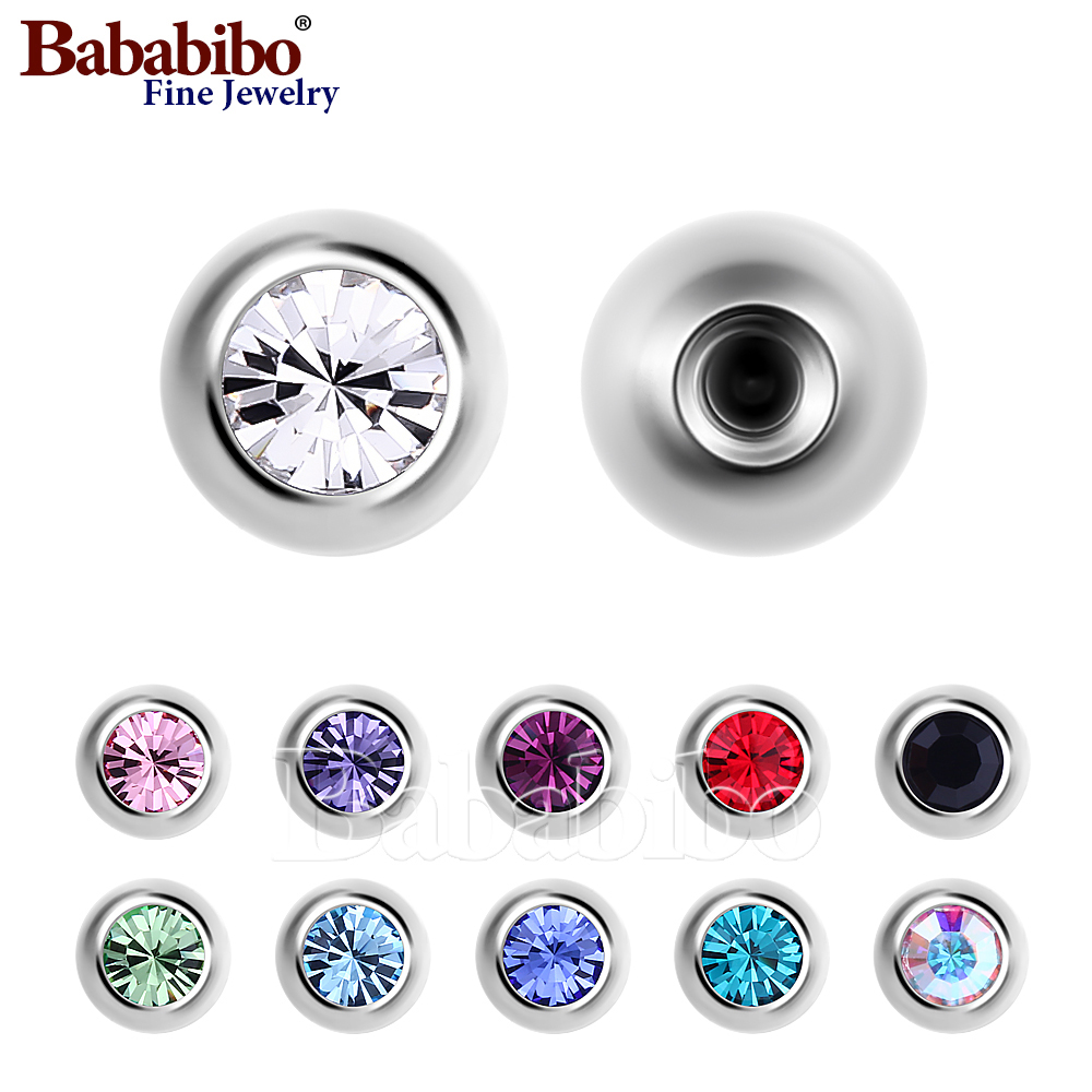 Body Jewelry Dermal - 10pc Titanium Replacement Spare 14g 16g