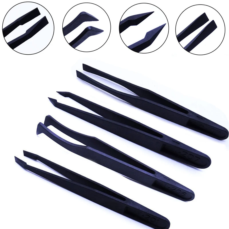 Body Jewelry Tool - Anti-Static Carbon Fiber Tweezers Kit Industrial