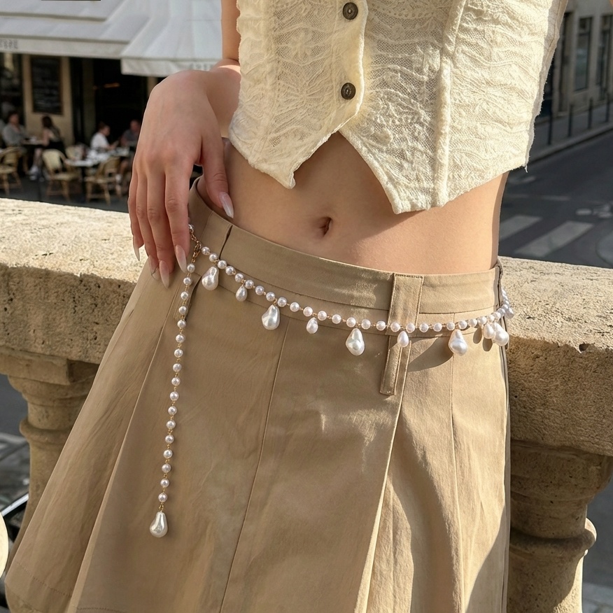 Body Jewelry Unique - Luxurious French Style Double Layer Pearl