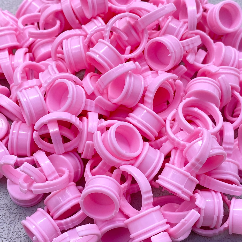 100Pcs Disposable Glue Ring Cu - Body Jewelry Tattoo recension och pris