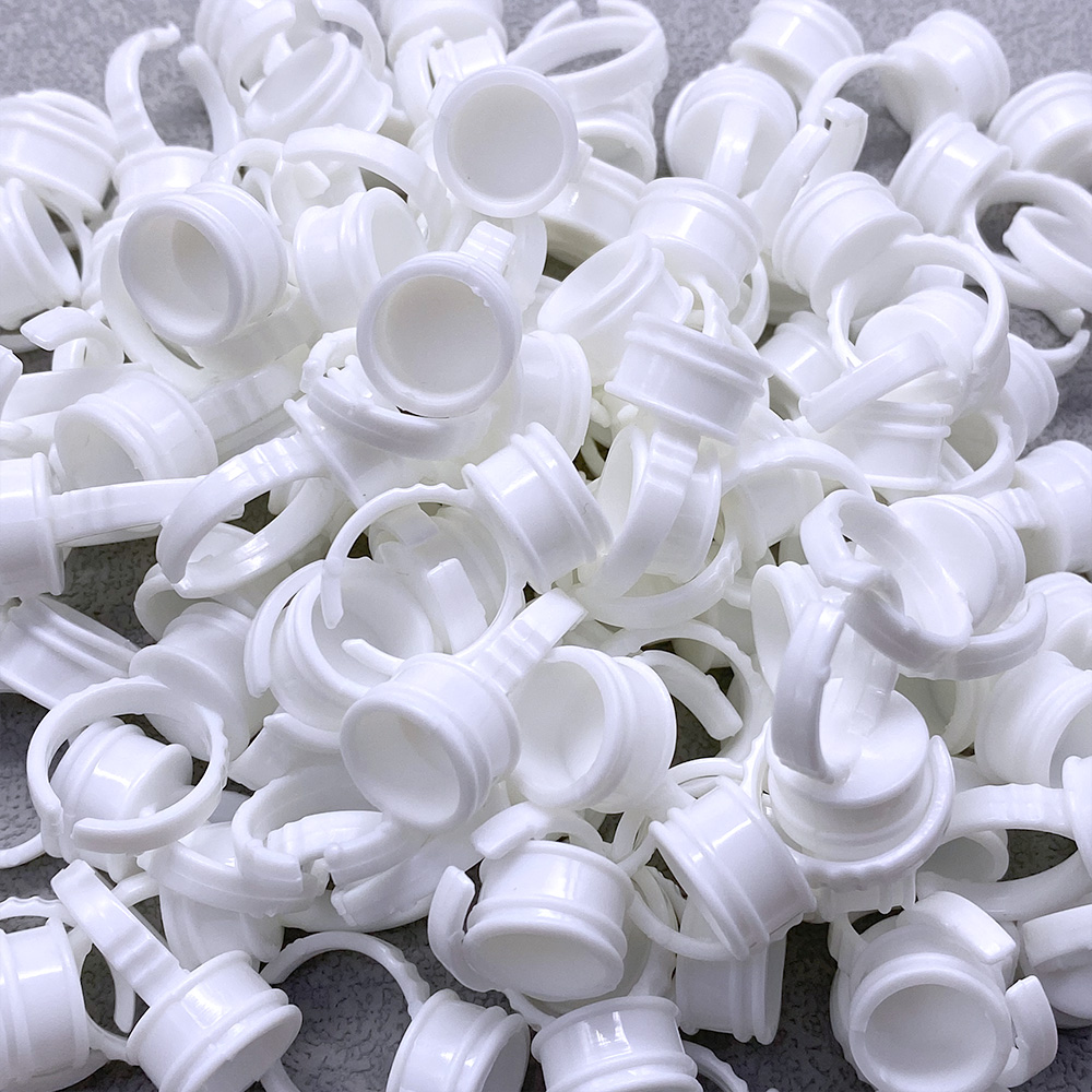 100Pcs Disposable Glue Ring Cu - Body Jewelry Tattoo recension och pris