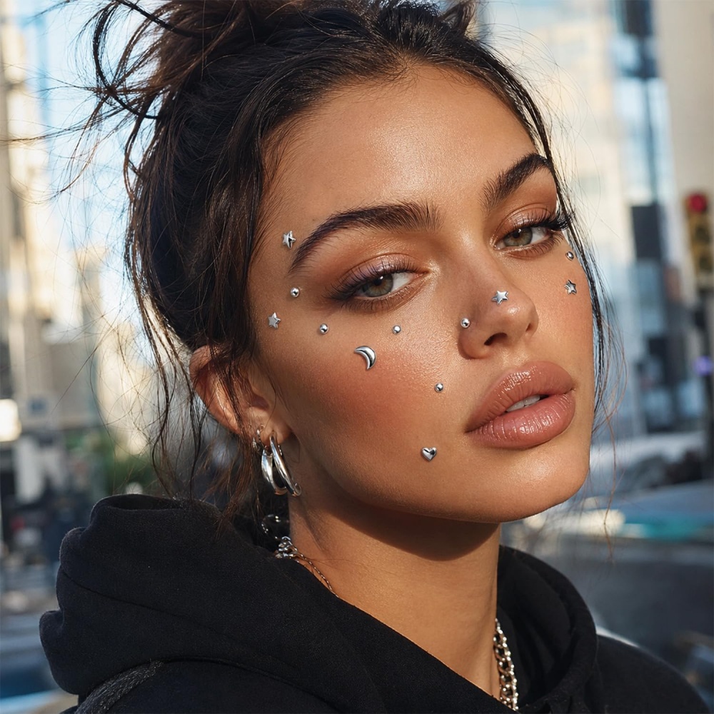 Fake Piercings Balls Stick on  - Body Jewelry And Piercing recension och pris