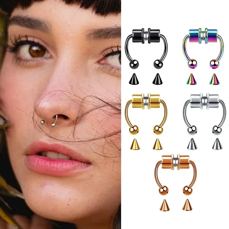 1/2/3Pcs Fake Magnetic Nose Ri - Body Jewelry And Piercing recension och pris