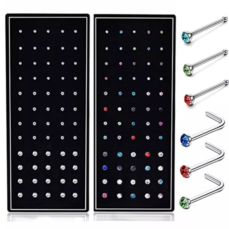 40/60Piece Stainless Steel Nos - Body Jewelry Dermal recension och pris