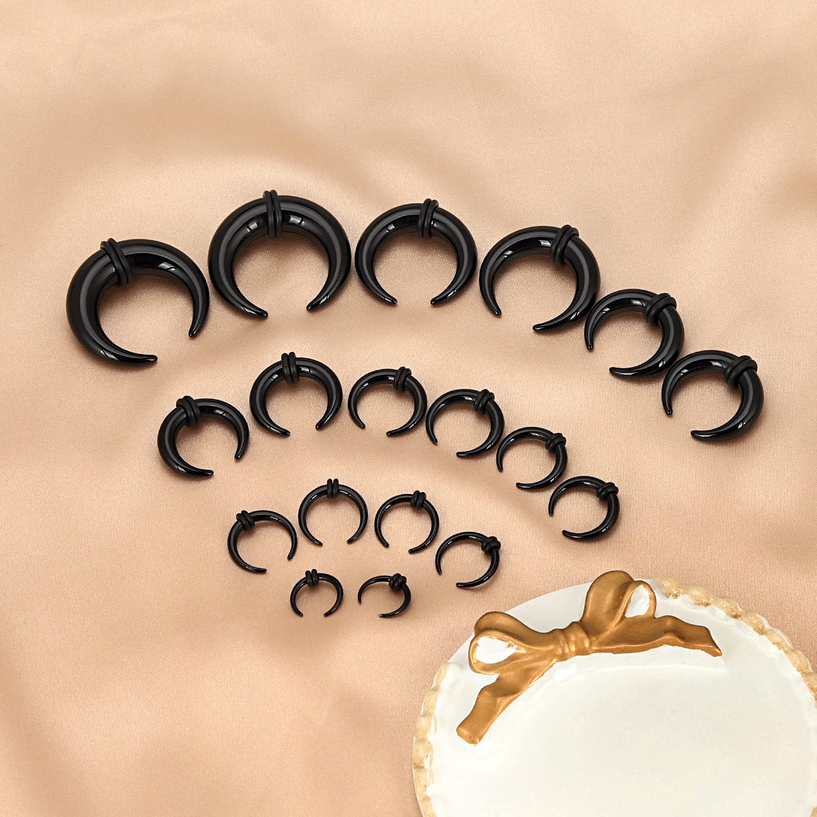 18Pcs Acrylic Septum Pincher T - Body Jewelry Gauges recension och pris