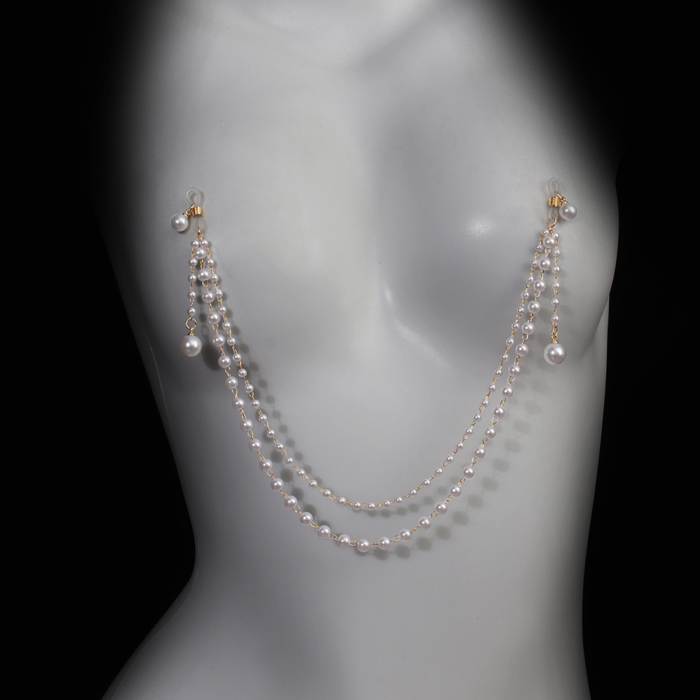 Imitation Pearl Tassel Chest C - Body Jewelry And Piercing recension och pris