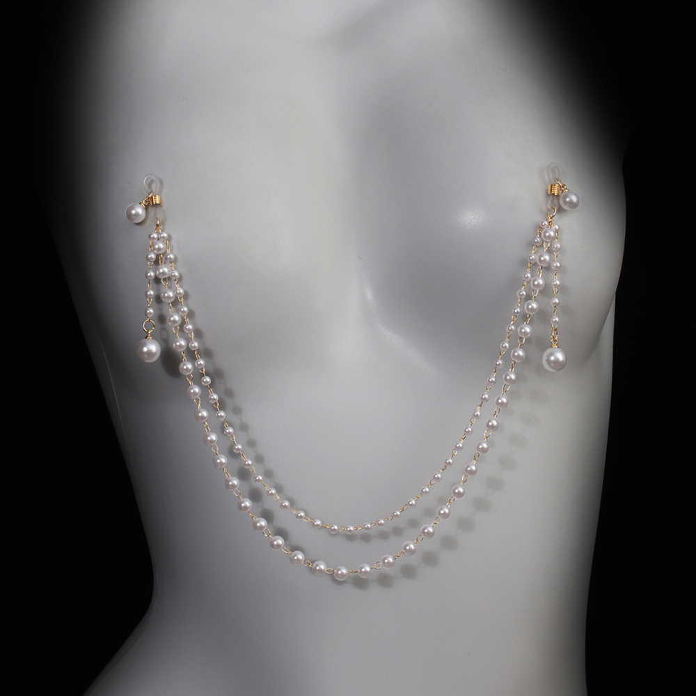 Imitation Pearl Tassel Chest C - Body Jewelry And Piercing recension och pris