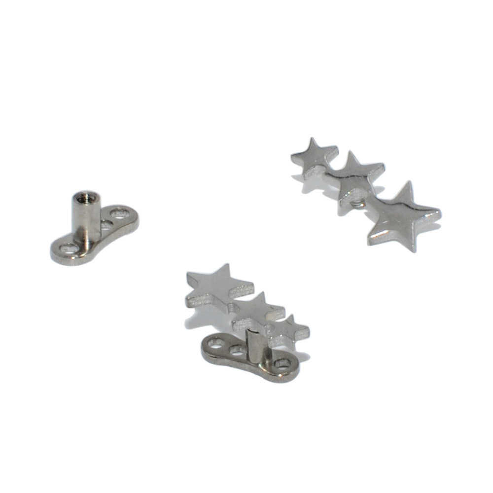 1PC Steel/Titanium Base Micro  - Body Jewelry Dermal recension och pris