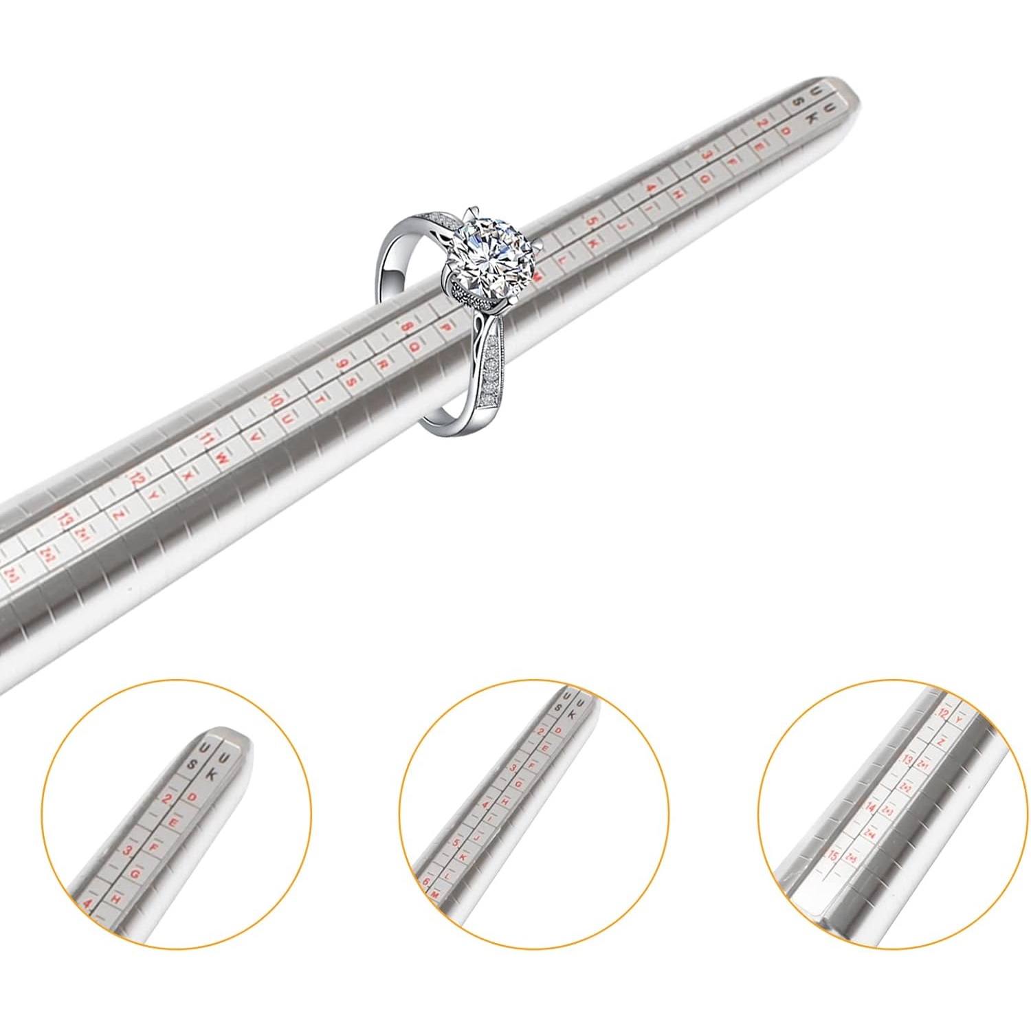 UK Scale Solid Iron Ring Sizer - Body Jewelry Tool recension och pris