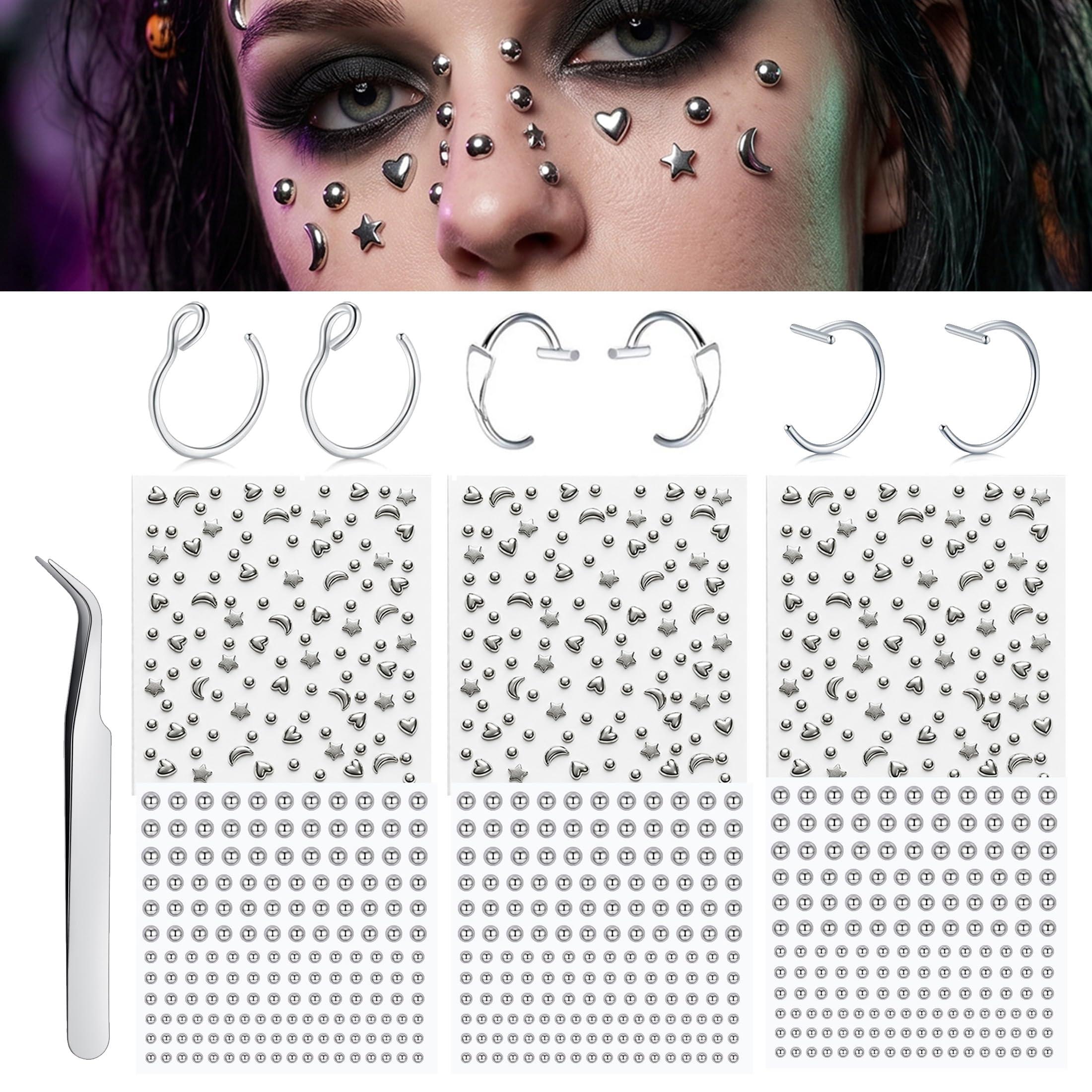 Fake Piercings Balls Stick on  - Body Jewelry And Piercing recension och pris