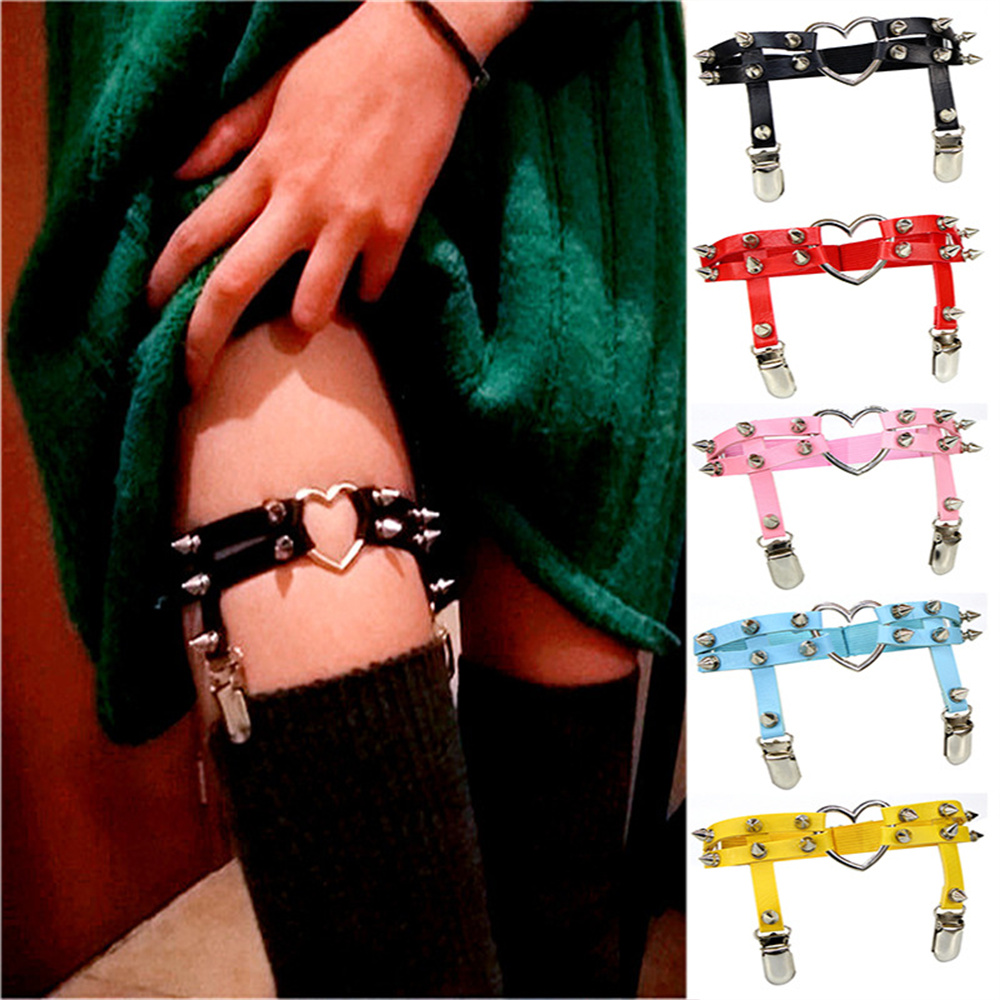 1Pcs Women Punk Goth Heart PU  - Body Jewelry In Bulk recension och pris