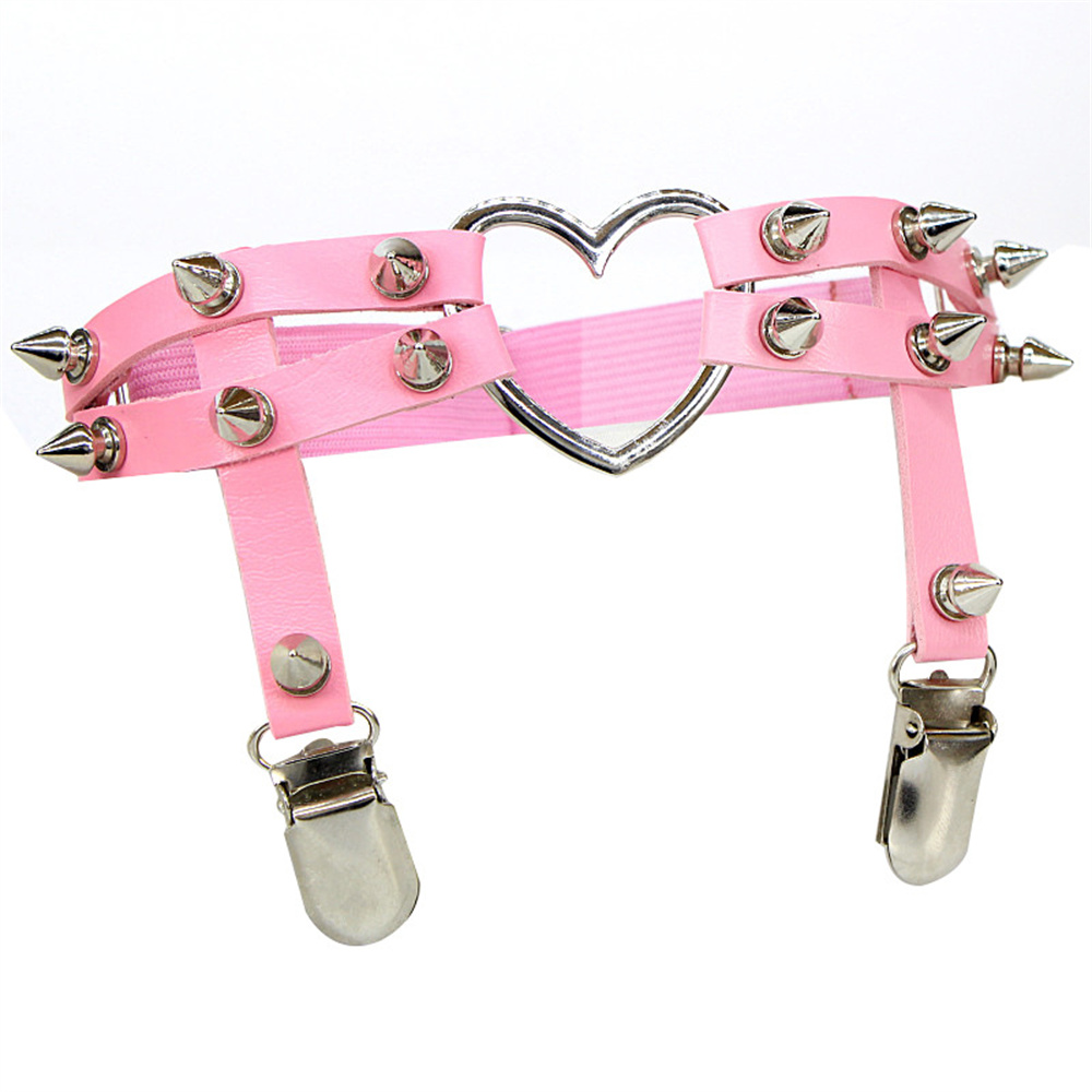 1Pcs Women Punk Goth Heart PU  - Body Jewelry In Bulk recension och pris