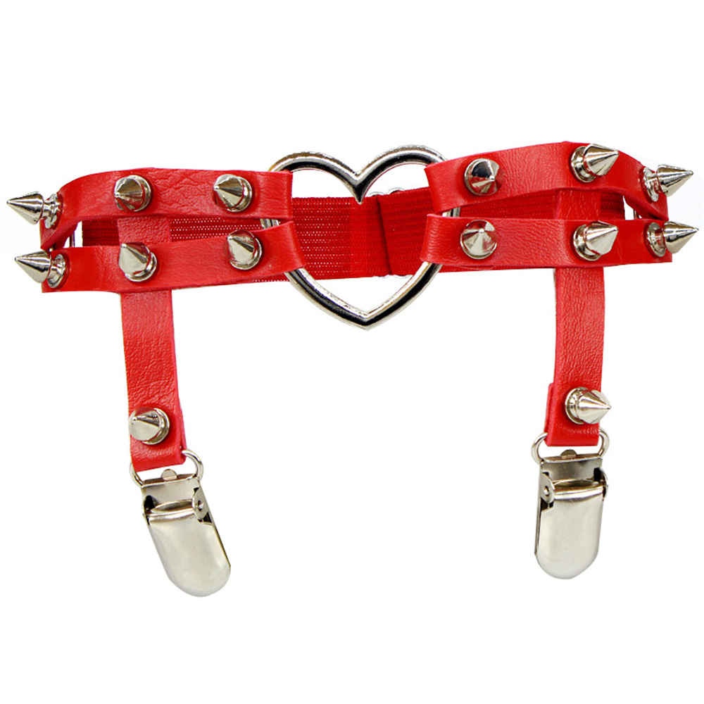 1Pcs Women Punk Goth Heart PU  - Body Jewelry In Bulk recension och pris