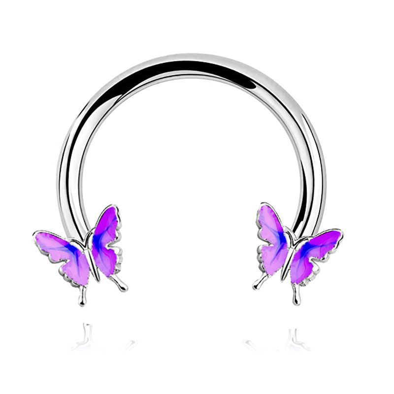 Fashion Pink Butterfly Stainle - Body Jewelry La recension och pris
