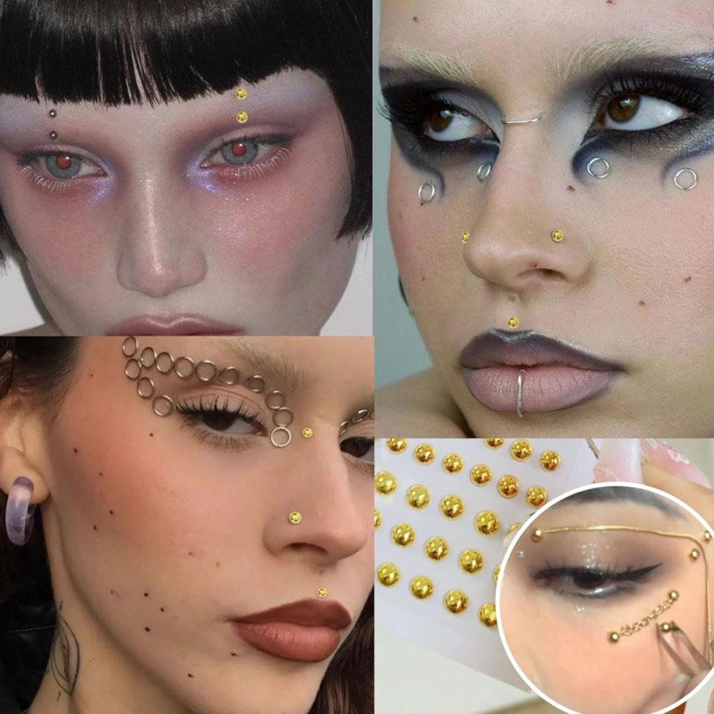 661Pcs Set Face Fake Piercings - Body Jewelry And Piercing recension och pris