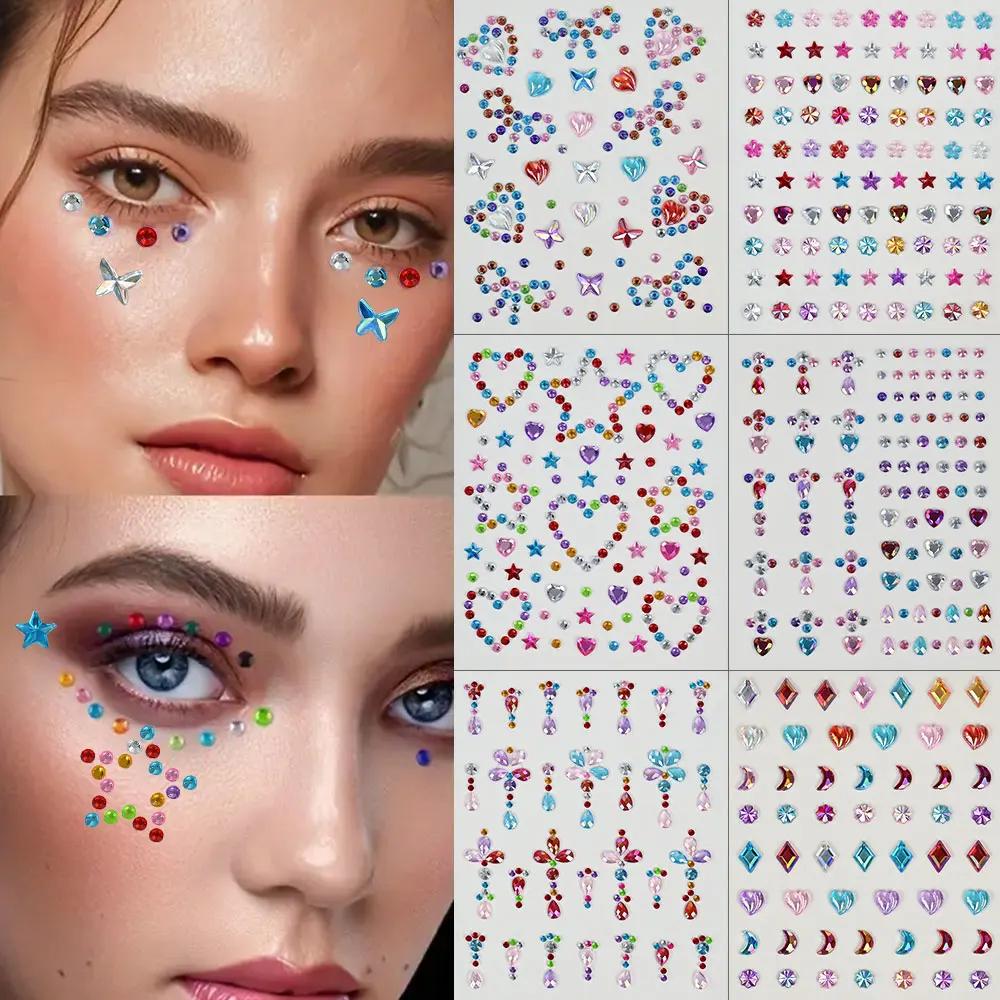 1 Sheet Colorful Bow/Star/Hear - Body Jewelry Tattoo recension och pris