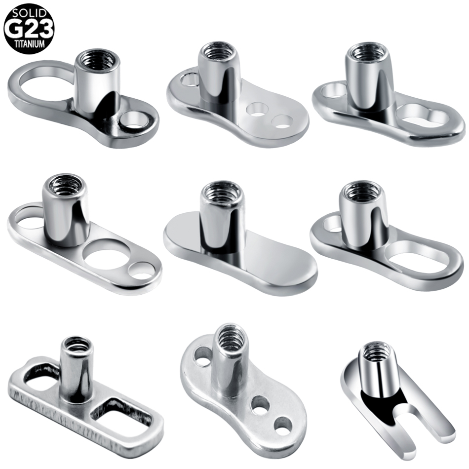 1PC G23 Titanium Piercings Mic - Body Jewelry Dermal recension och pris