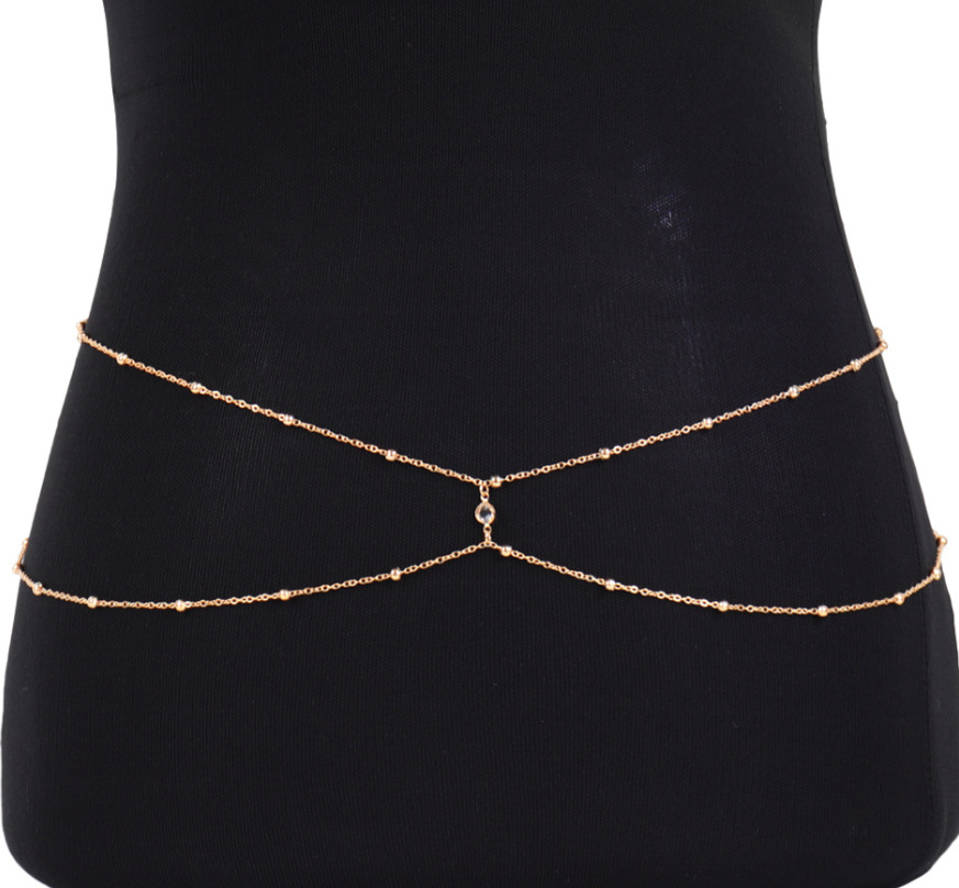 Clear Rhinestone Beaded Belly  - Body Jewelry In Bulk recension och pris