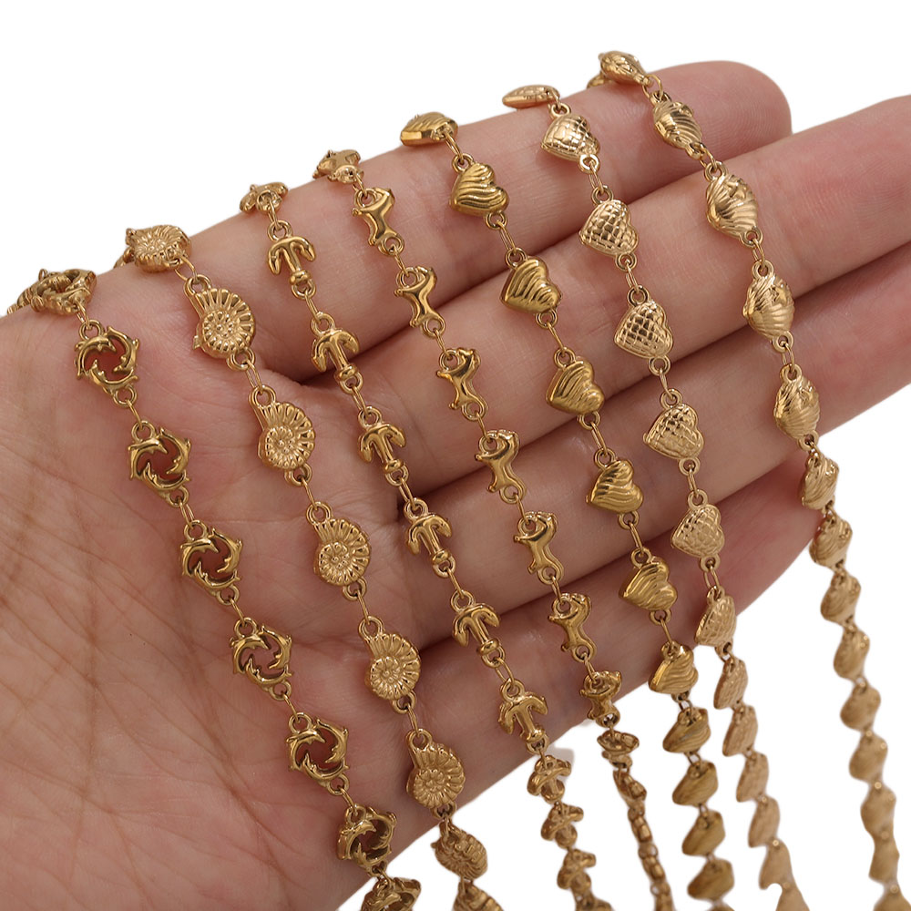 1M PVD Gold Stainless Steel He - Body Jewelry In Bulk recension och pris