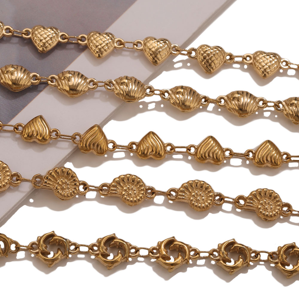 1M PVD Gold Stainless Steel He - Body Jewelry In Bulk recension och pris