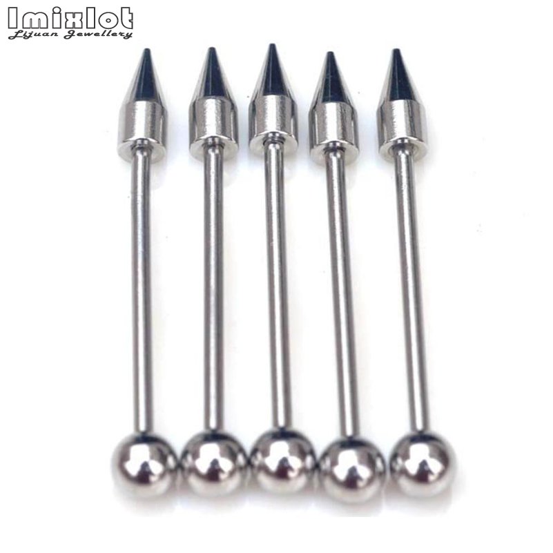20Pcs/Lot Stainless Steel Tong - Tongue Barbell Straight recension och pris