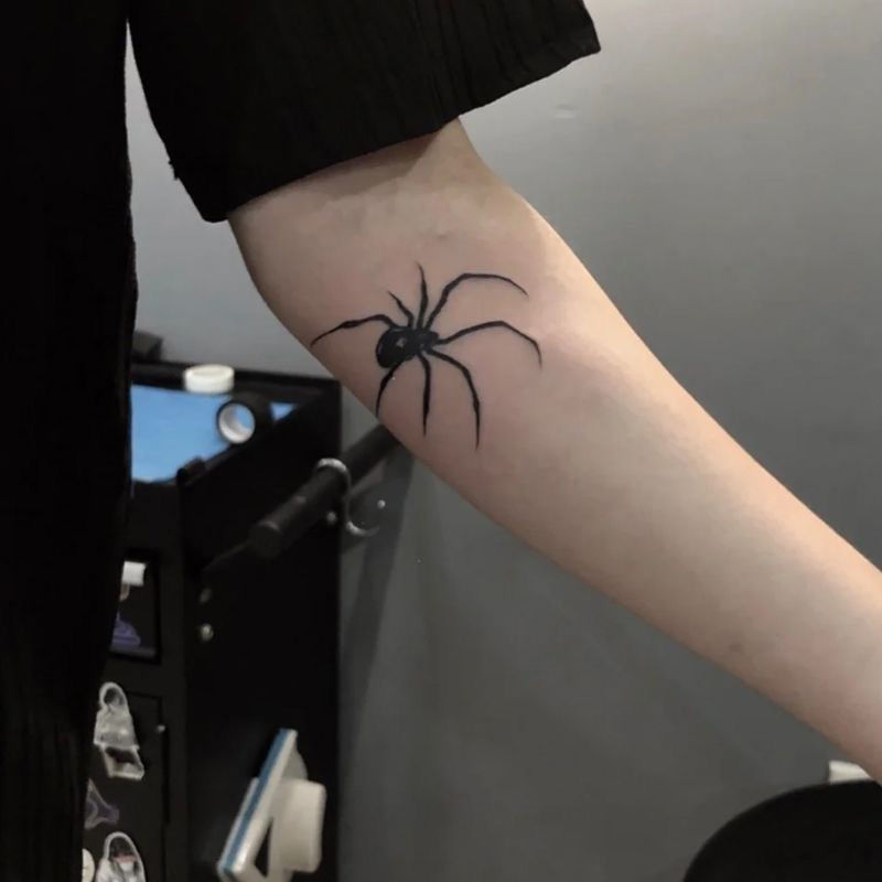 1 Sheet Spider Waterproof Temp - Body Jewelry Tattoo recension och pris