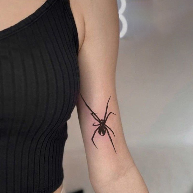 1 Sheet Spider Waterproof Temp - Body Jewelry Tattoo recension och pris