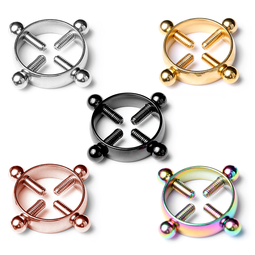1pair Stainless Steel Cross Ni - Body Jewelry And Piercing recension och pris