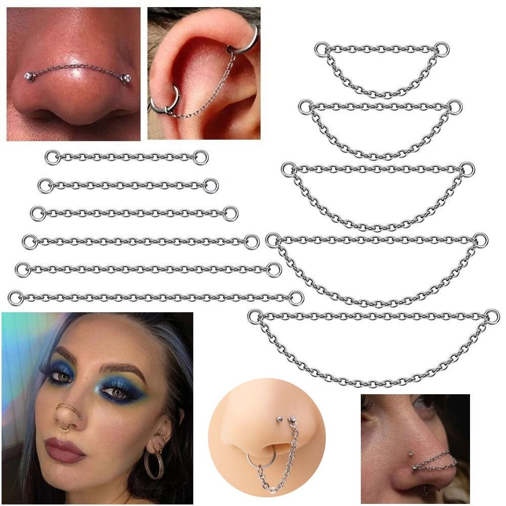 Fashion Titanium Nose Chain Do - Body Jewelry Titanium recension och pris