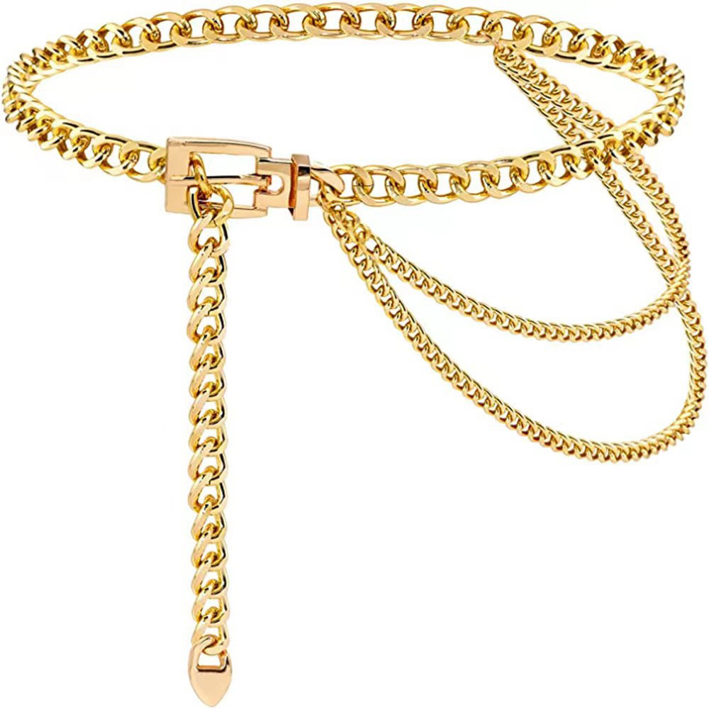 Punk Waist Chain Metal Belt La - Body Jewelry In Bulk recension och pris
