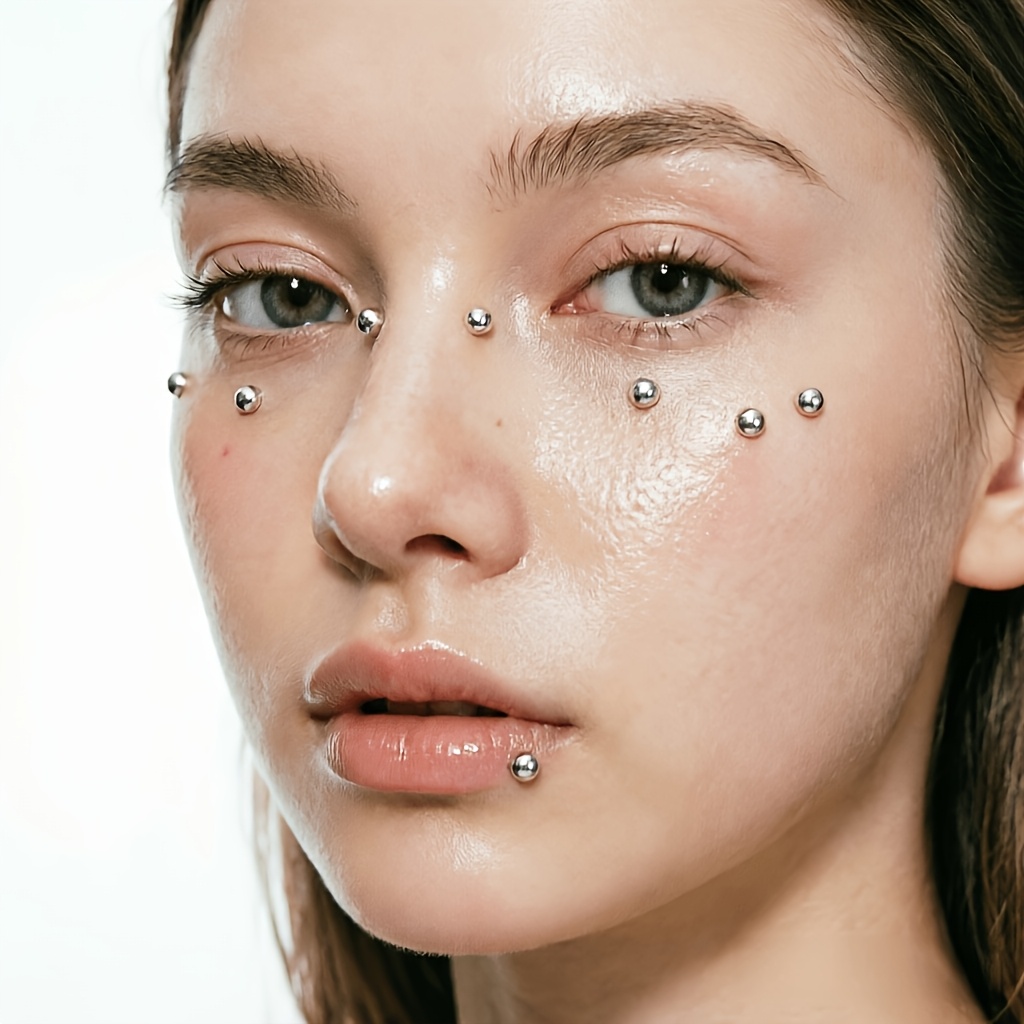 4pcs Set of Piercing-Free Self - Body Jewelry And Piercing recension och pris